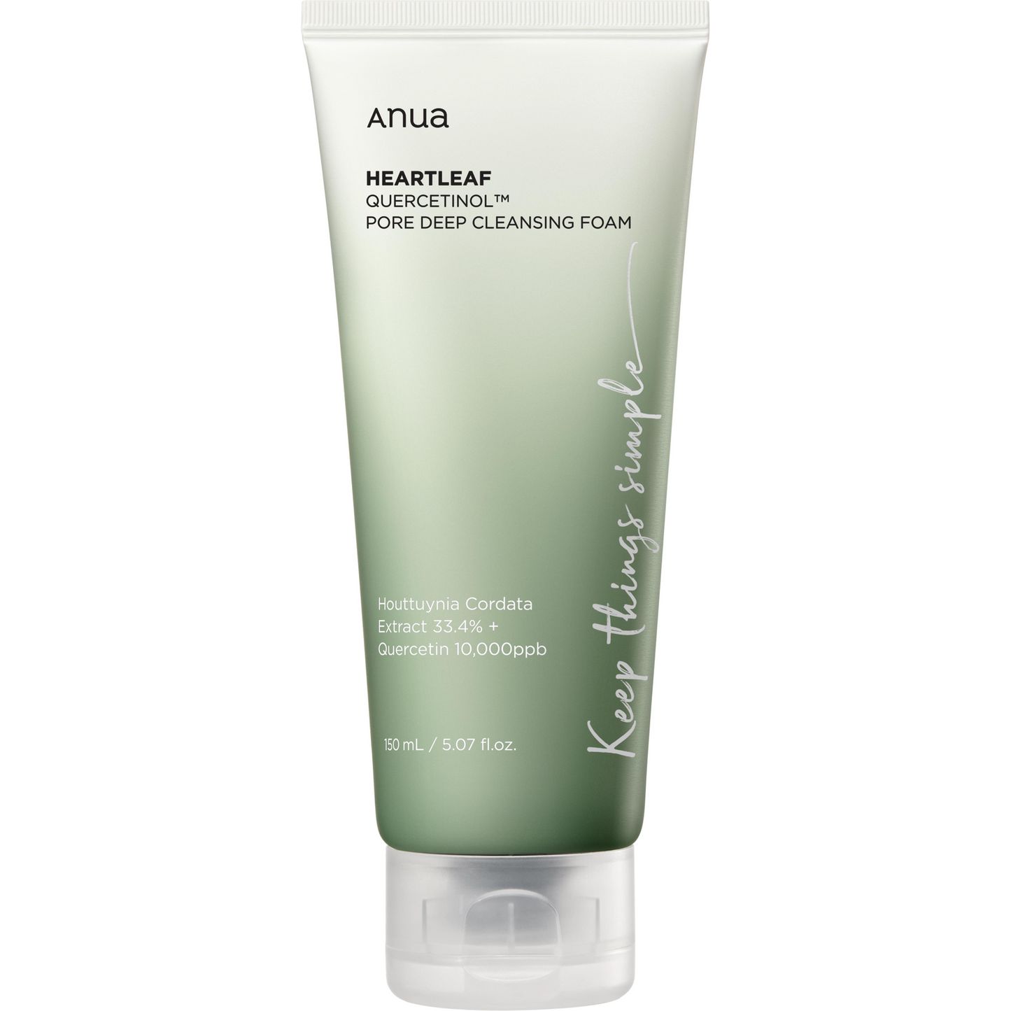 ANUA Heartleaf Quercetinol Pore Deep Cleansing Foam 150 ml (8809640734748)-0